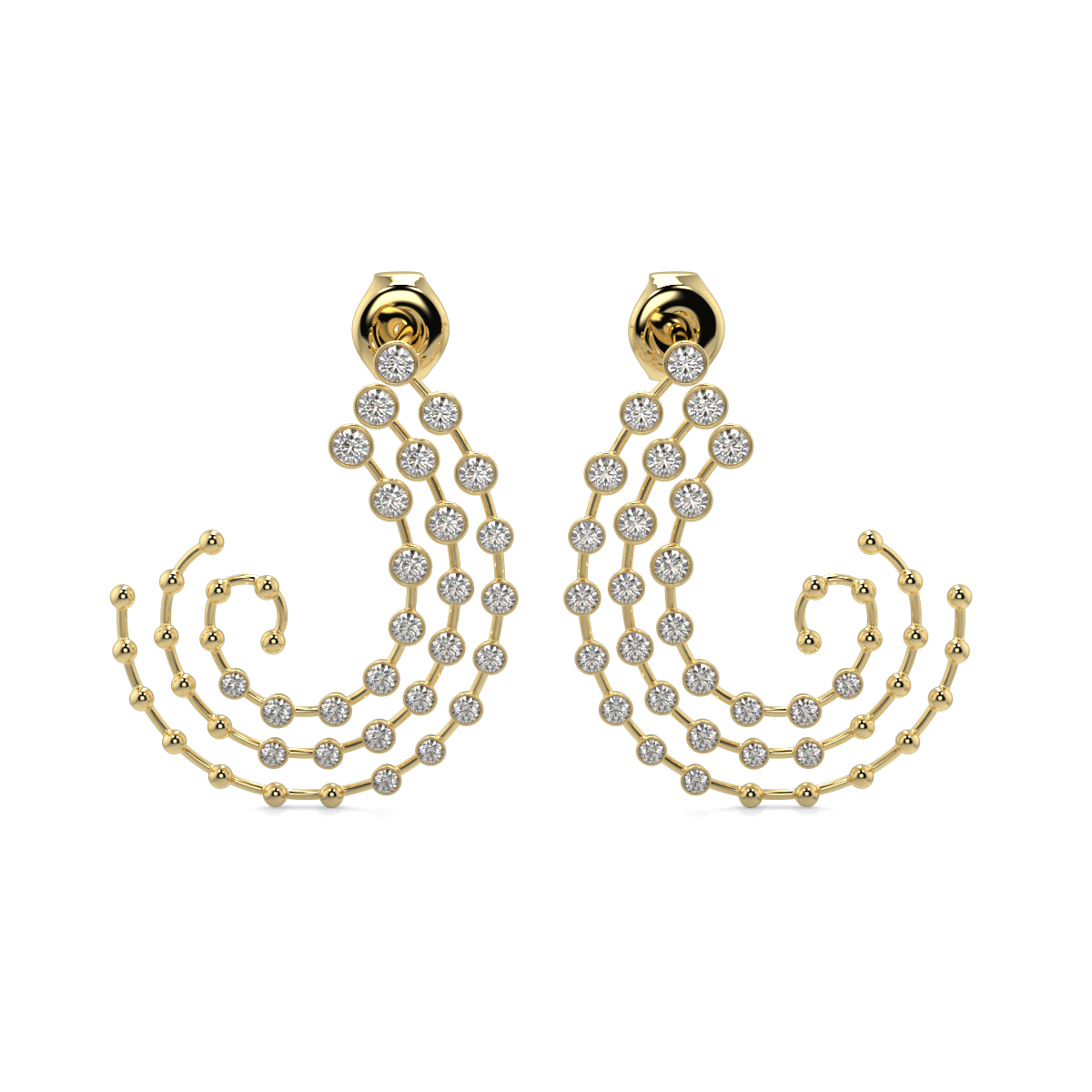 Dotted Curve Earring