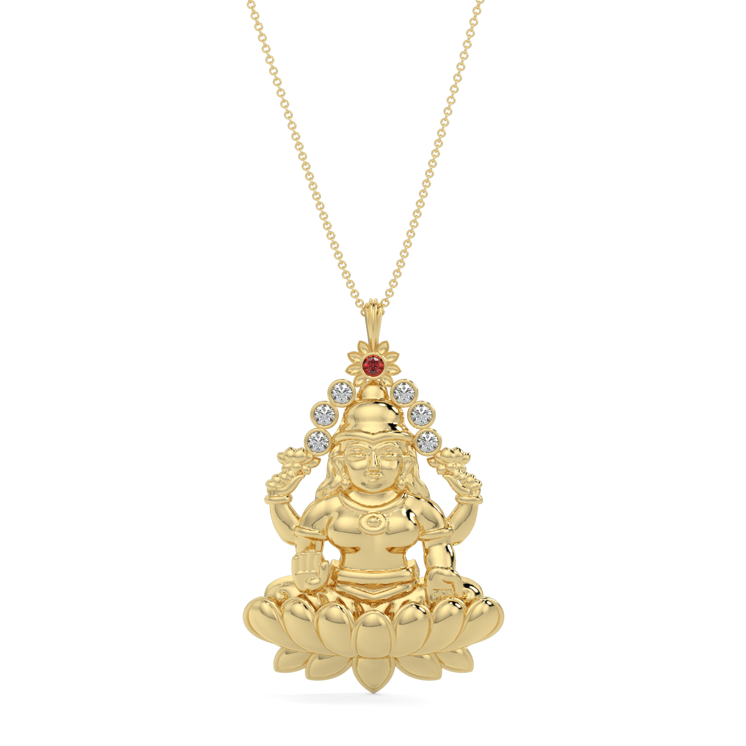 Mahalakshmi Diamond Pendant