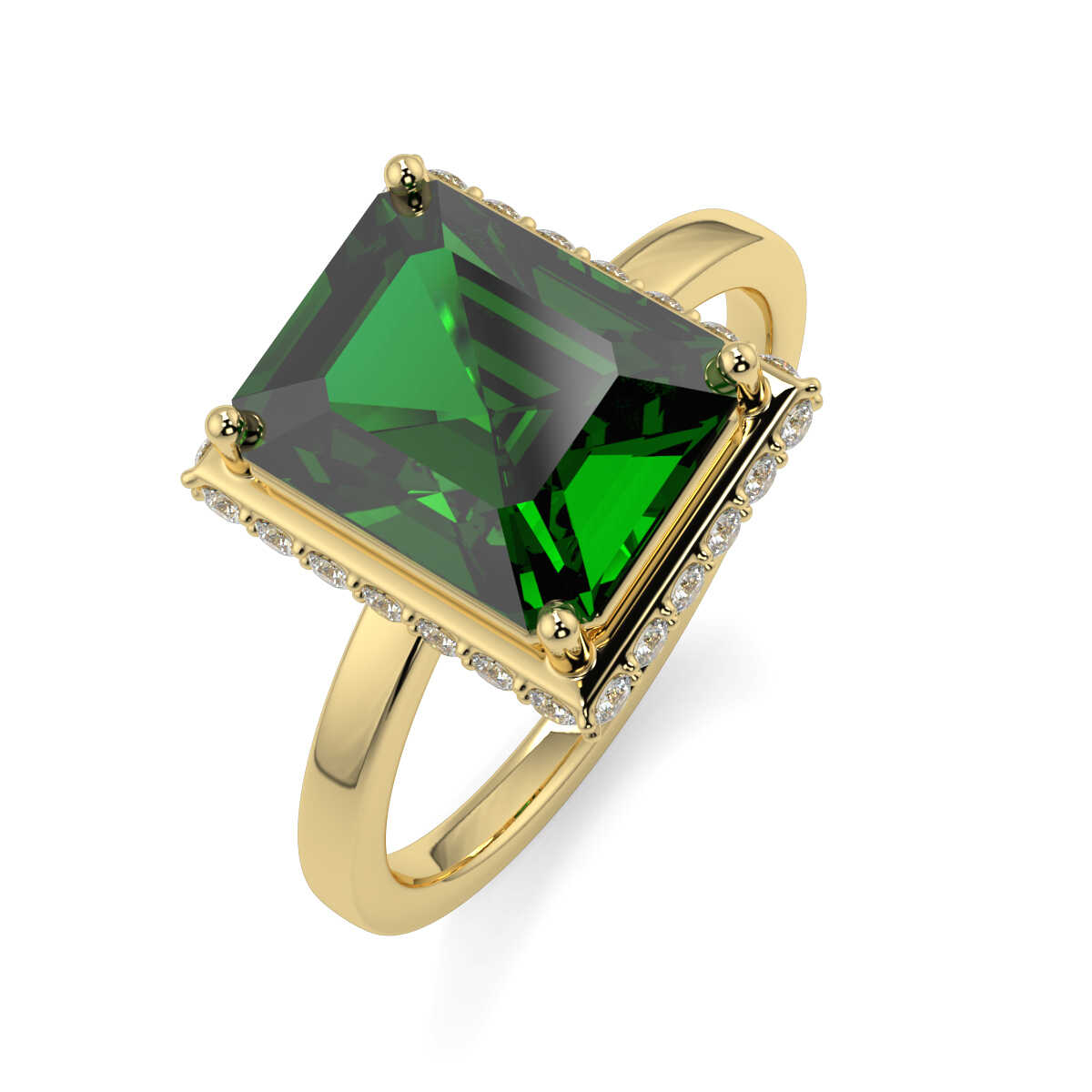 Golden Forest Diamond Ring